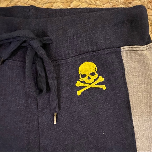 Soul Cycle x Sundry Skull Navy Grey Stripe joggers - Picture 4 of 5